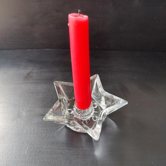 Pair of Star Shaped Candlestick Holders - Picture 6 of 8